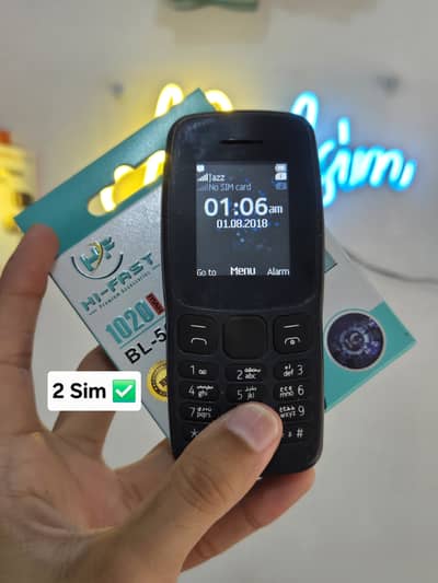 Nokia 105 PTA Approved 2 Sims with New Battery and More Phones Avai