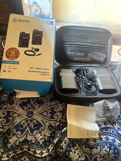 Boya Mics Combo - BY-WM4 Pro Wireless & BY-M1 Wired Mics for Sale