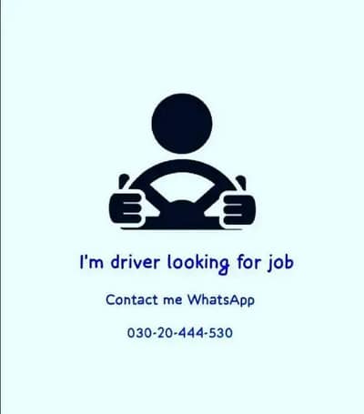 I'm Driver I need Job