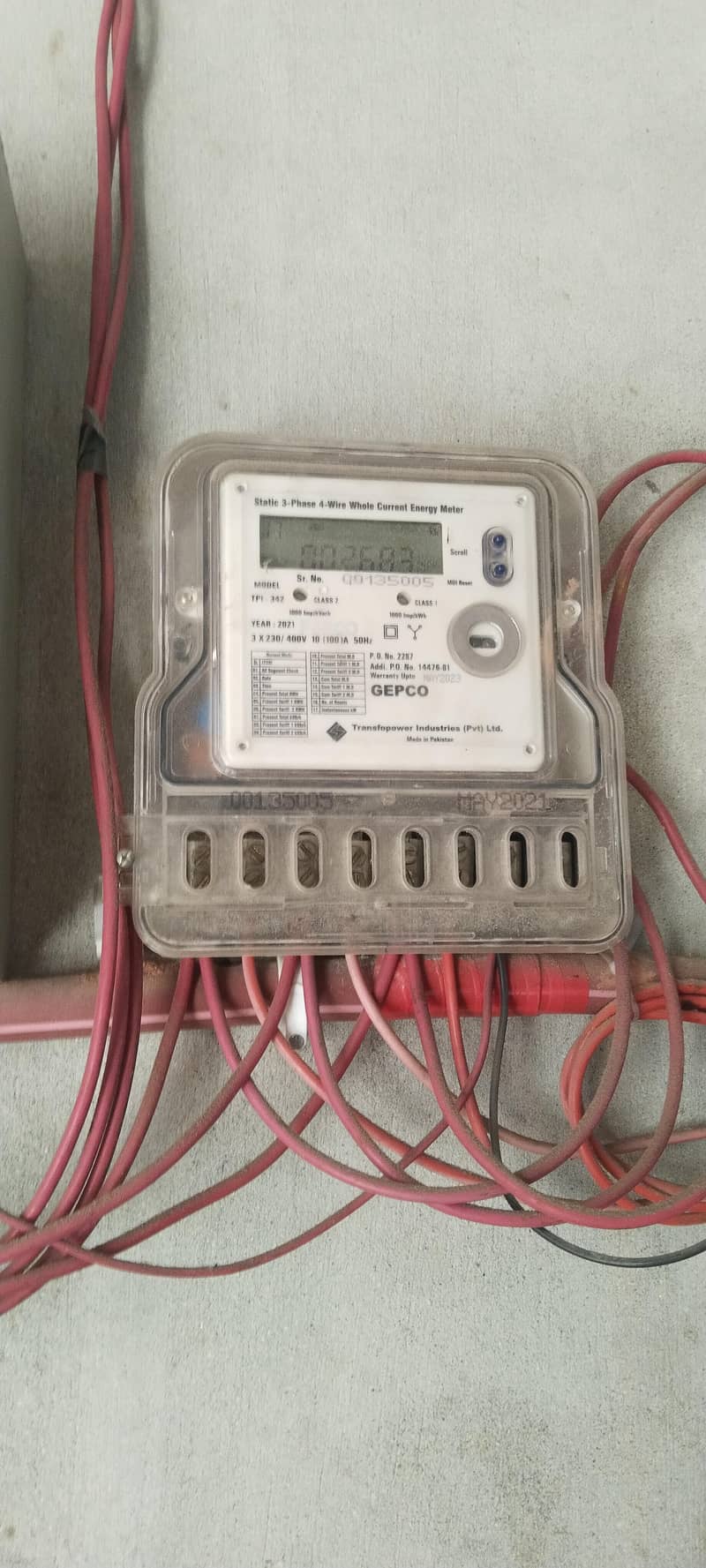three phase meter sub meter 0