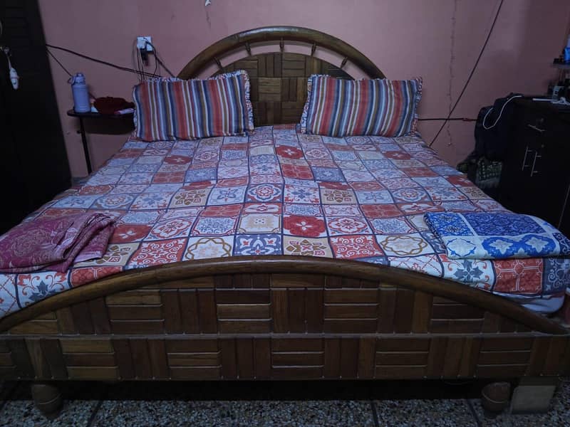 Double Bed solid wood 1