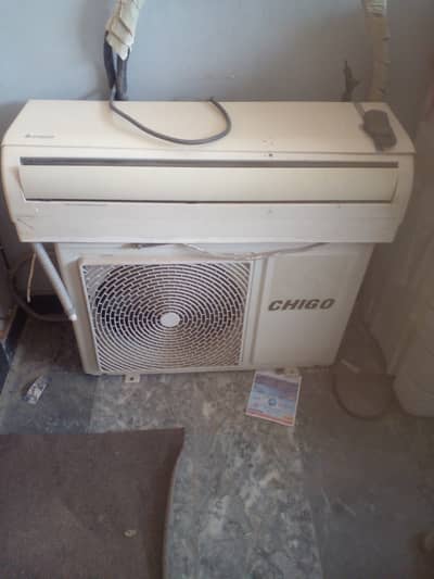 CHIGO AC 1.5 ton remote control running condition non inverter