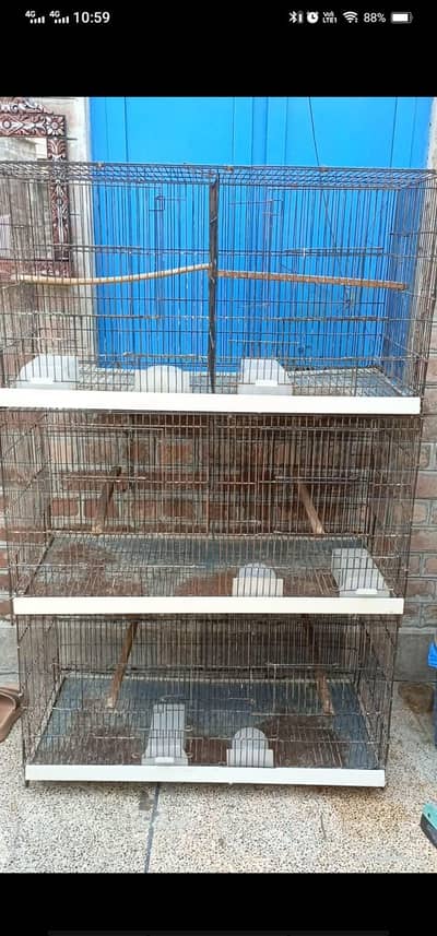 6 portion Folding Cage 1.5 , 1.5 ,3 neat and clean