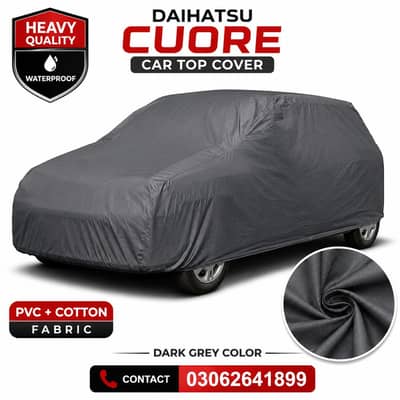 Daihatsu Cuore Waterproof Car Top Cover | Heavy PVC Cotton Fabric