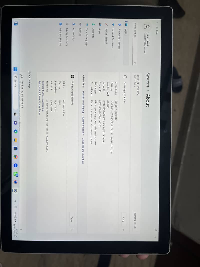 Surface Pro 6 3