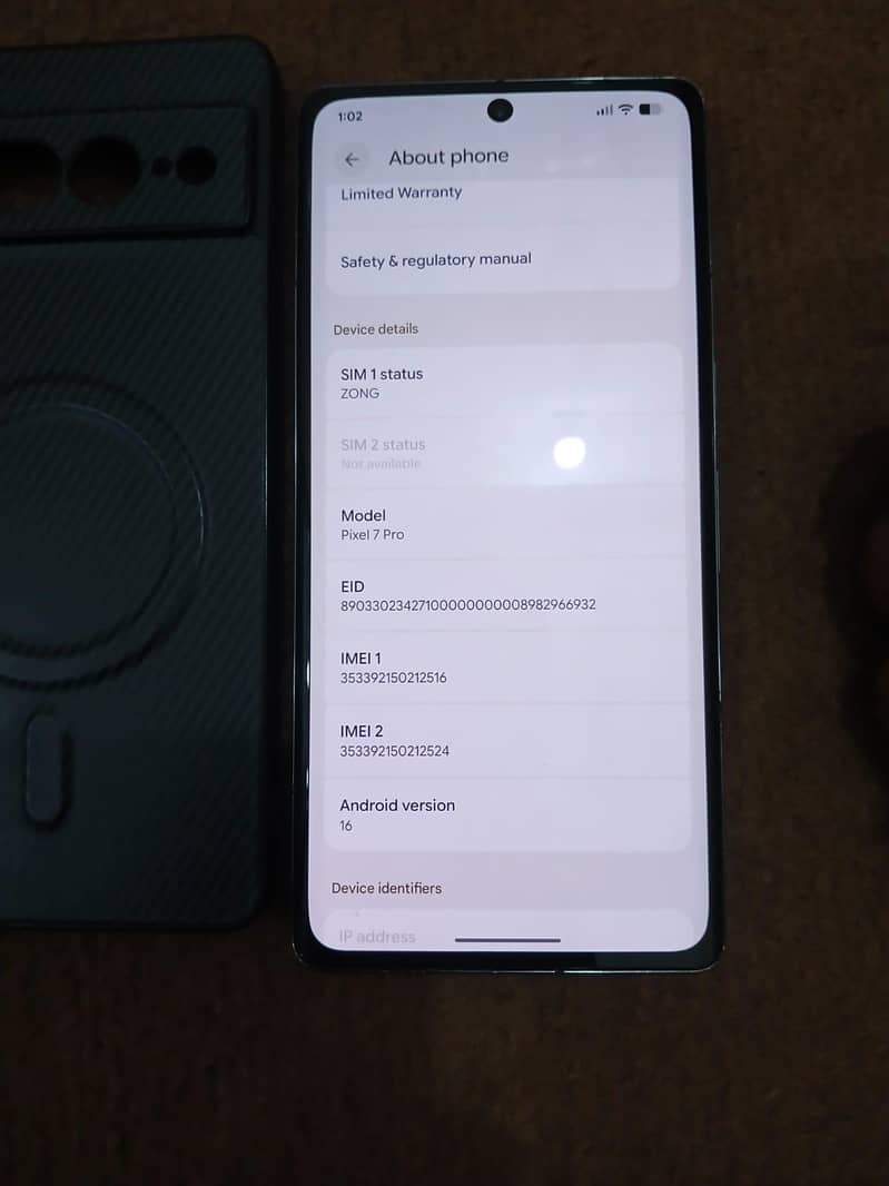 Google Pixel 7 Pro 4