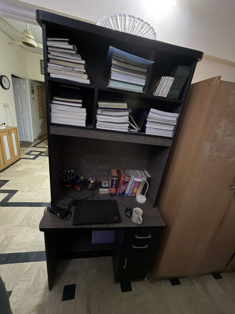 Study table and book shelf 1