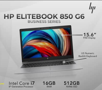 HP EliteBook 850 G6 Core i7 16GB | 15.6” Touch FHD Laptop