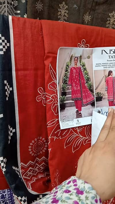 *Brand New 3 Piece Embroidered & Printed Lawn Dress with Dupatta