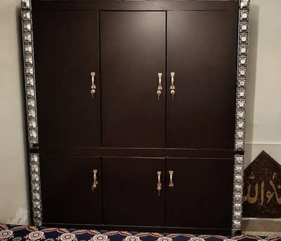 Premium Wood Safety Wardrobe –Like New Condition – Wooden safe almari