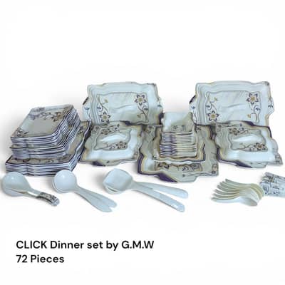Elegant Dinner set with 72 Pieces by Click G. M. D