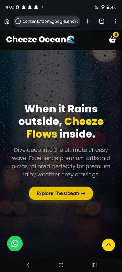 Premium Pizza Restaurant Website for Sale 