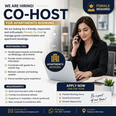 Female co host Required