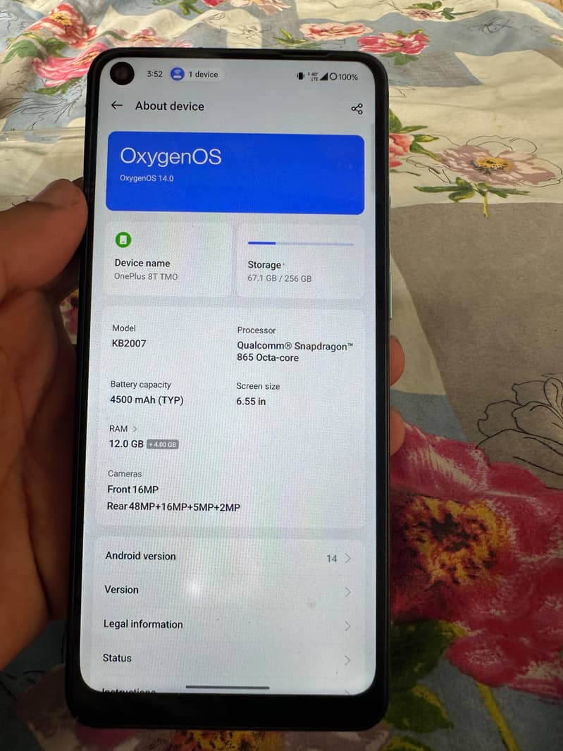 One Plus 8T 4