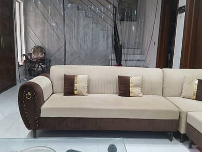 7 SEATER L SHAPED SOFA SET FOR SALE