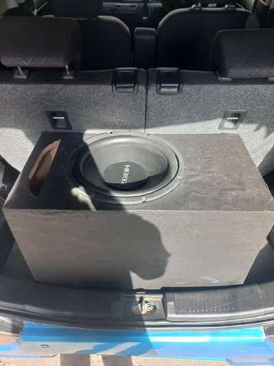 Boofer With Amplifier and Wiring