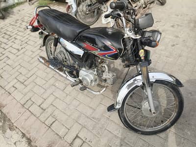 handa 70cc Bhai 2018 modal black calor Sialkot number
