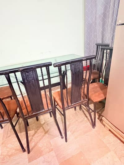 glass dining 6 seater
