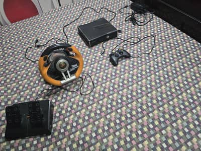 XBOX 360 500GB WITH STEARING WHEEL PXN V3