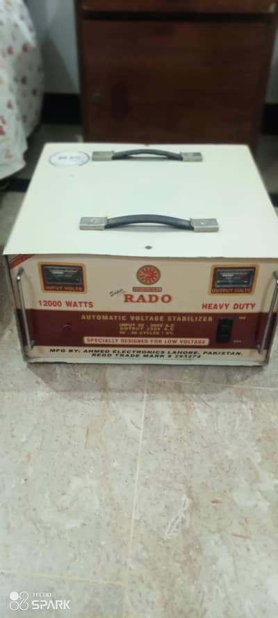 Original Rado 12000 watts automatic voltage stabilizers.