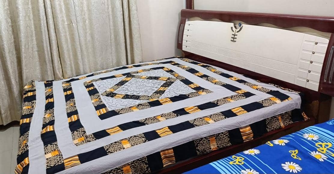 Cuboid,bed,dressing table,one side table 3