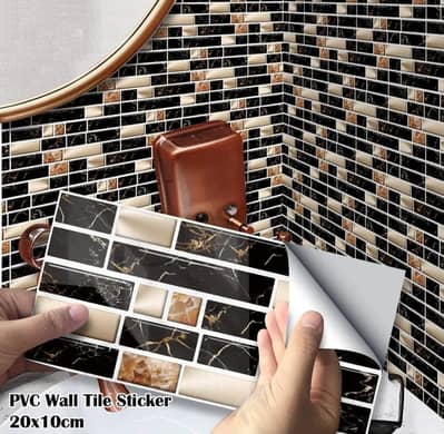 Colorful self-adhesive Tile Stickers for home decor, ideal for kitchen