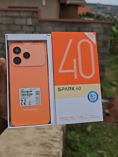 Tecno Spark 40 8GB RAM 128GB | Official Warranty | Sunlight Orange