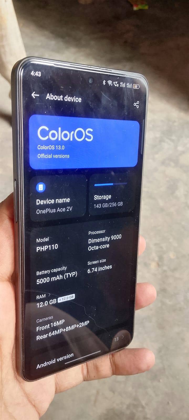 OnePlus Ace2v 1