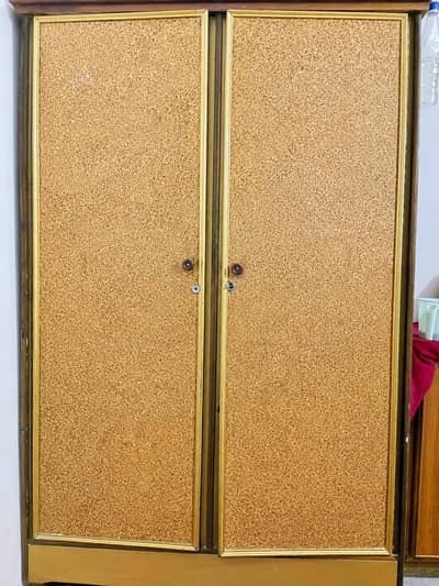 Wooden Wardrobe and Showcase