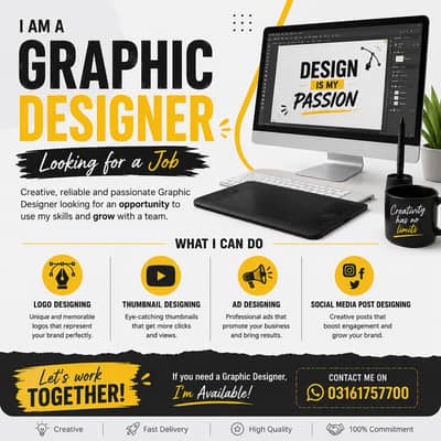  Professional Graphic Designer Available |
