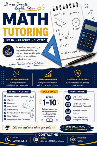 Expert Mathematics Tutor Available