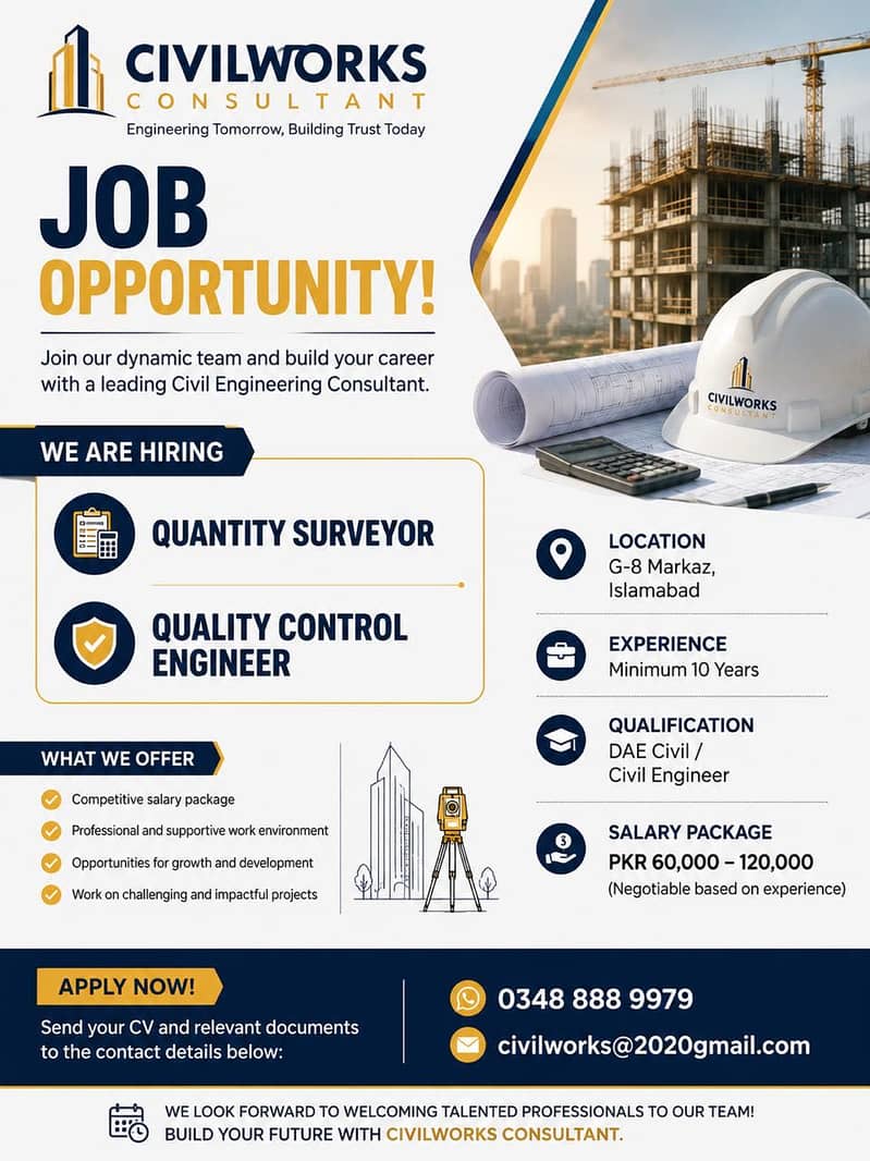 Quantity Surveyor & Quality Control Engineer 0