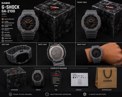 CasioOak G-Shock GA-2100 Grey | Brand New | Complete Box & Accessories