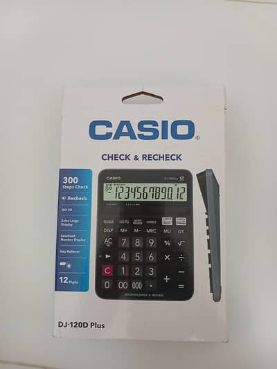 Casio DJ-120D Plus Original Calculator – Like New | Box Pack