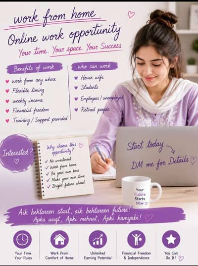 Male and Female can apply (Online Work )