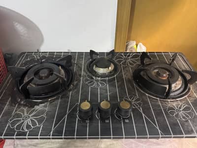 3burner  gas steel stove