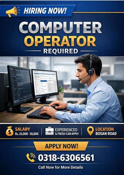 computer operator, Accountant,office work