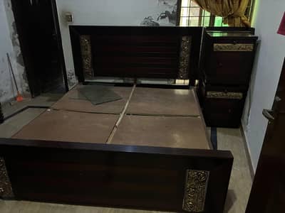 King Size Bed Brand New With Side Tables