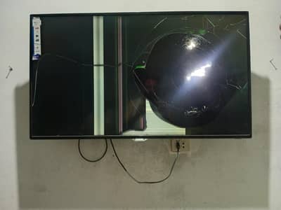 Broken panel led tv