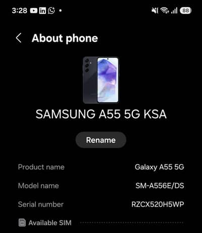 A55 5G Non-PTA (8/256Gb)