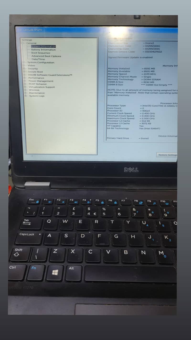 dell 7270 model 1