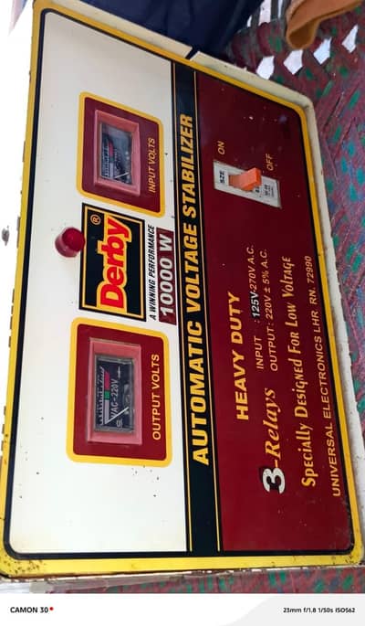Derby 10000 W stabilizer For Sale 101% pure Copper