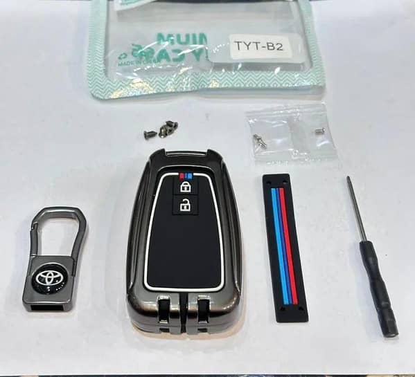 car Toyota c-hr metal key cover with screwdriver dust proof rust proof looking elegant shock proof