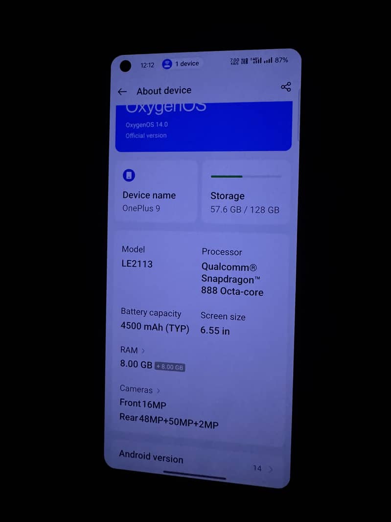 One Plus 9 5G 1