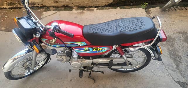 Honda CD 70 2024 Red | Excellent Condition | Original Documents