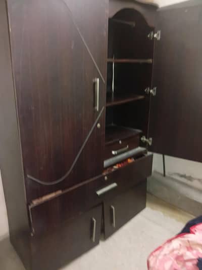Wooden Cupboard / Almari for Sale - Dark Brown