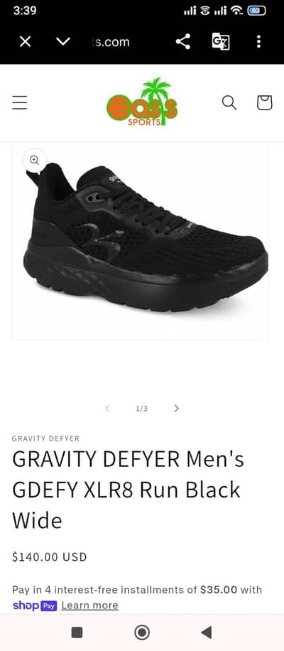 gdefy XLR8 RUN original shoes size UK 9 number euro 44