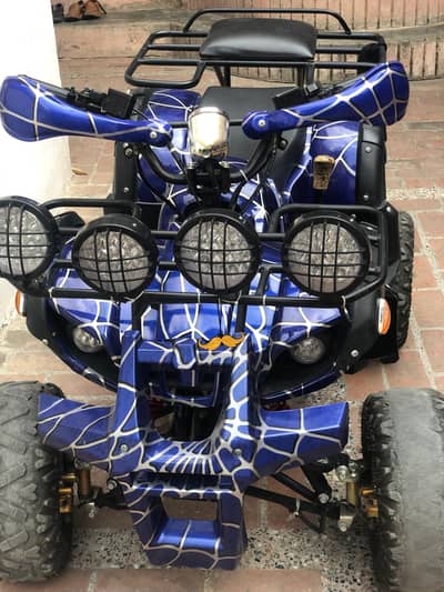 yi bike four wheeler hy yi blue colour hy urgent sell.
