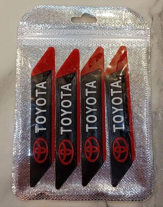 CAR DOOR GUARD UNIVERSAL TOYOTA LOGO 4PCS SET RUBBER EDGE GUARD DOOR PROTECTION GUARD ANTI-SCRATCH