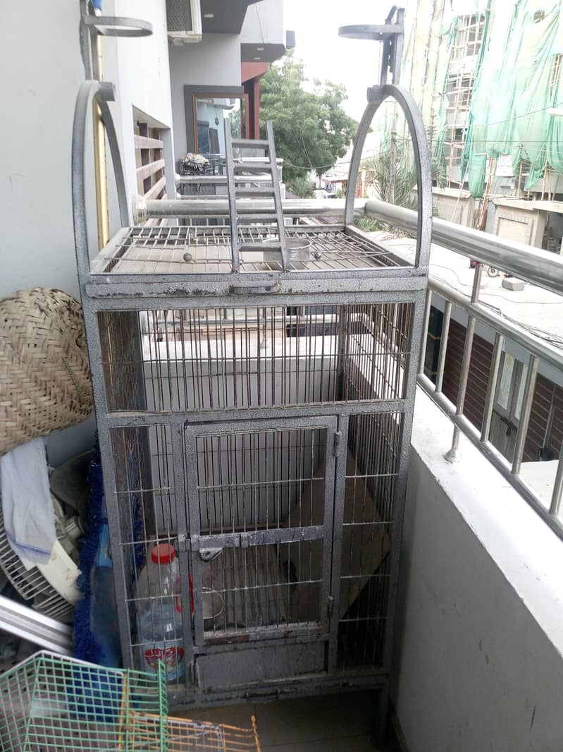gray parrot cage 5